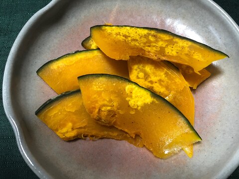 レンジで簡単!カボチャの付け合わせ
